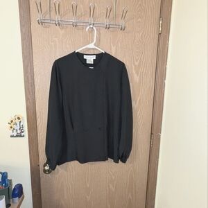 Jones New York Black Long Sleeved Lightweight top Women's 12